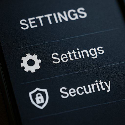 CD33 mobile app settings and security options