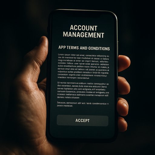 CD33 account management screen on mobile