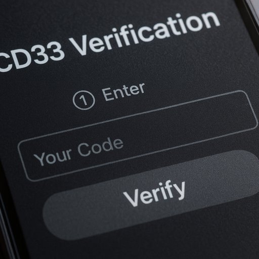 CD33 verification steps on phone